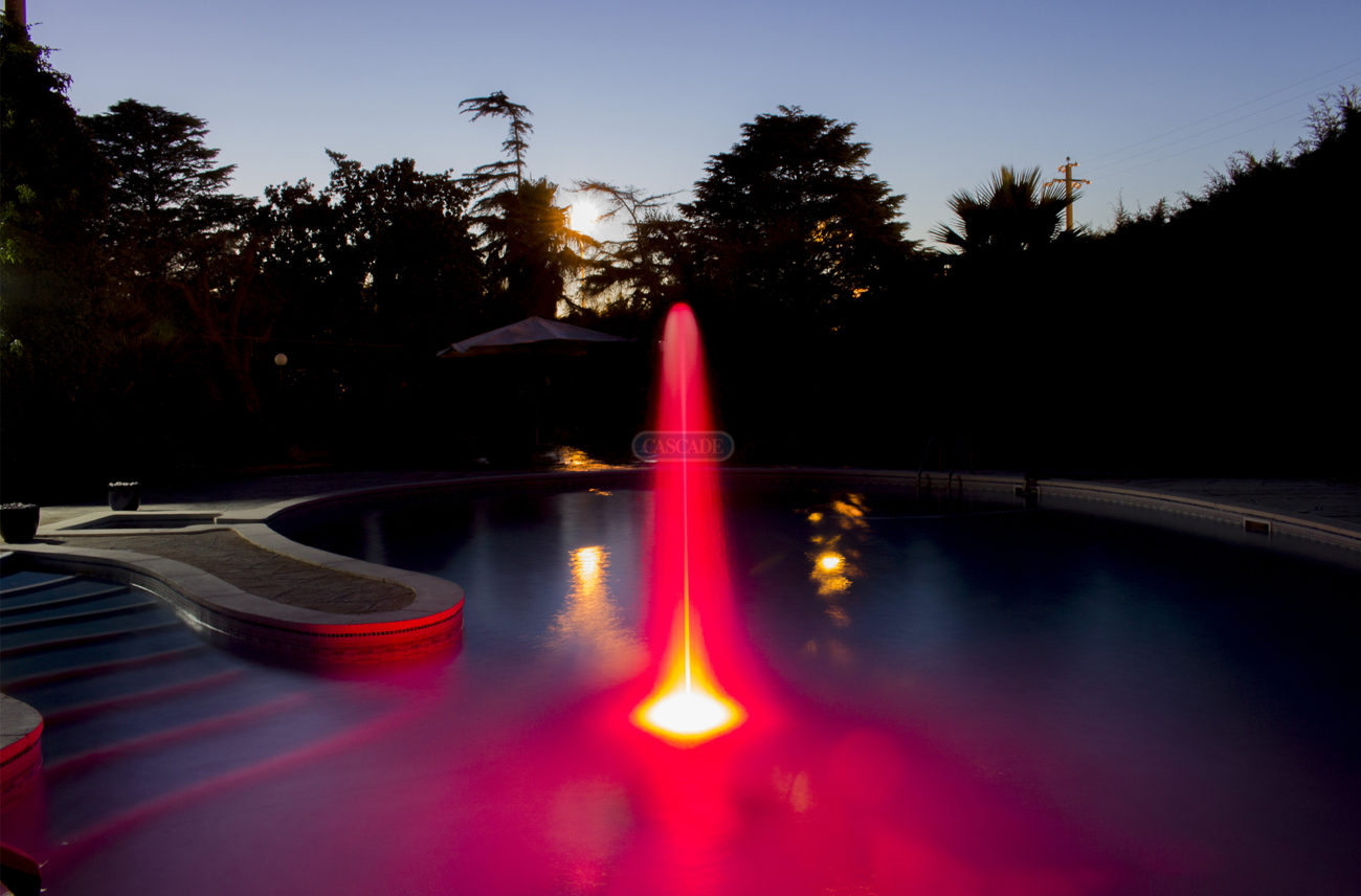 Mizar 24 fountain - RGBW-Ring Cascade underwater LED light